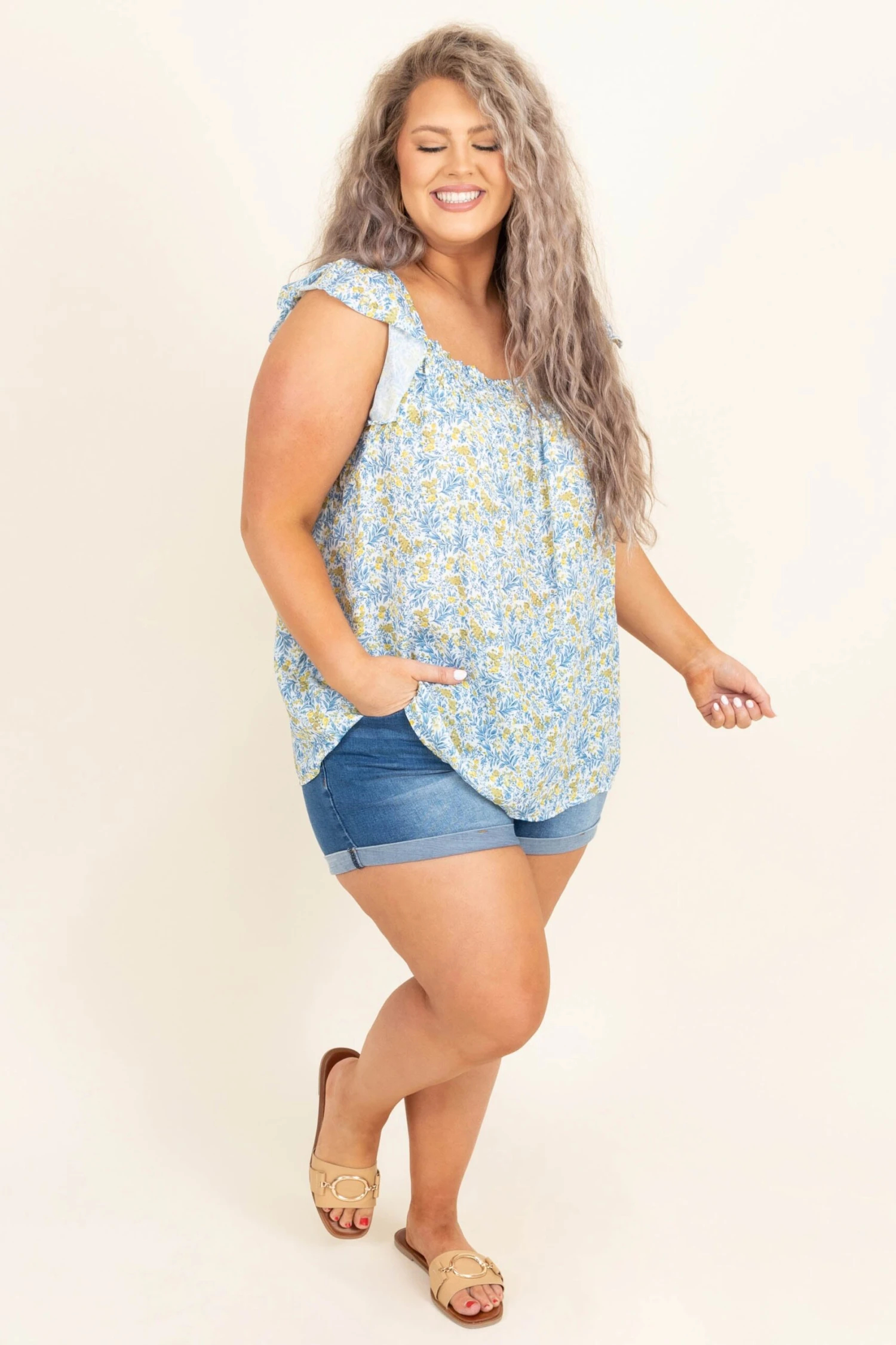 Summer Crush Tank, Blue 5 Summer Crush Tank, Blue - Image 3