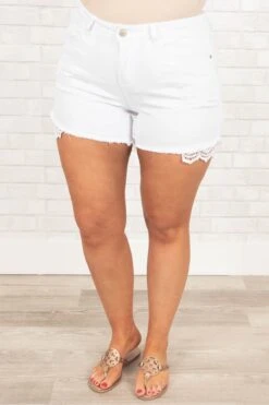 Summer Crushin' Shorts, White -Chic Soul Store SummerCrushin Shorts White 9592