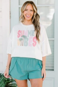 Sporty Chic Short, Dusty Teal 14 Sporty Chic Short, Dusty Teal -Chic Soul Store SummerVibesBoyfriendTee Ivory 3 c4eda271 2427 4026 9b50 f1a57a67701e