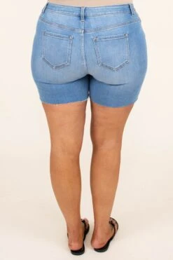 Summertime Breeze Shorts, Light Wash 12 Summertime Breeze Shorts, Light Wash -Chic Soul Store SummertimeBreezeShorts LightWash 3