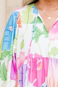 Summertimes Close Dress, Off White -Chic Soul Store SummertimeCloseDress OffWhite 2