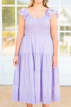 Sunday Afternoon Dress, Lavender 11 Sunday Afternoon Dress, Lavender -Chic Soul Store SundayAfternoonDress Lavender 2