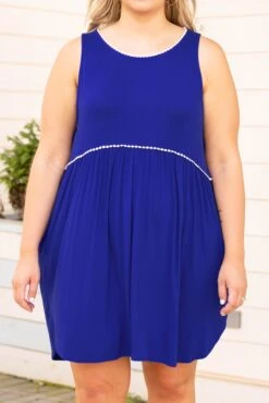 Sunday Funday Dress, Royal Blue -Chic Soul Store SundayFundayDress RoyalBlue 1147
