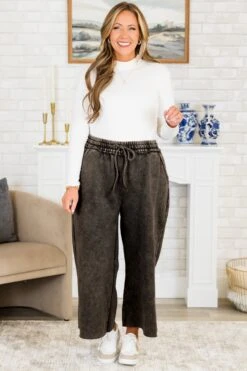 Sunday Scaries Sweatpants, Ash Black -Chic Soul Store SundayScariesSweatpants AshBlack 6