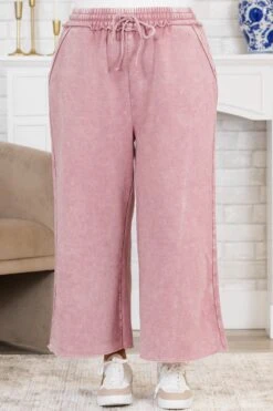 Sunday Scaries Sweatpants, Light Rose -Chic Soul Store SundayScariesSweatpants LightRose 3