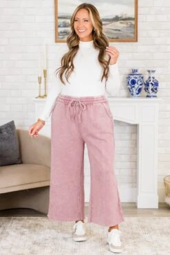 Sunday Scaries Sweatpants, Light Rose -Chic Soul Store SundayScariesSweatpants LightRose 6