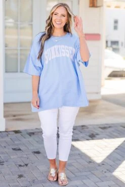 Sunkissed Days Boyfriend Tee, Spring Blue 10 Sunkissed Days Boyfriend Tee, Spring Blue -Chic Soul Store SunkissedDaysBoyfriendTee SpringBlue 4