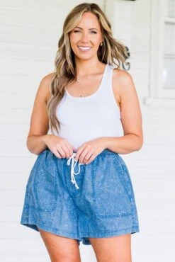 Sunny Belle Shorts, Indigo 15 Sunny Belle Shorts, Indigo -Chic Soul Store SunnyBelleShorts Indigo 4