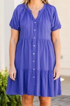 Sunny Skies Ahead Dress, Royal Blue -Chic Soul Store SunnySkiesAheadDress RoyalBlue 2