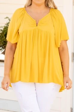 Sunnyside Up Top, Lemon -Chic Soul Store SunnysideUpTop Lemon 0414