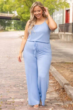 Sunshine In Her Eyes Jumpsuit, Spring Blue -Chic Soul Store SunshineInHerEyesJumpsuit SpringBlue 4