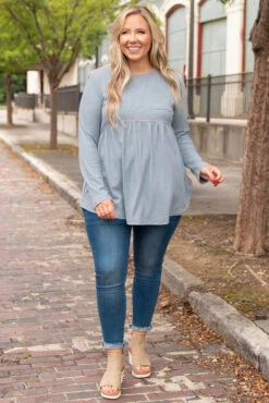 Super Basic Top, Charcoal Gray 10 Super Basic Top, Charcoal Gray -Chic Soul Store SuperBasicTop CharcoalGray 0003