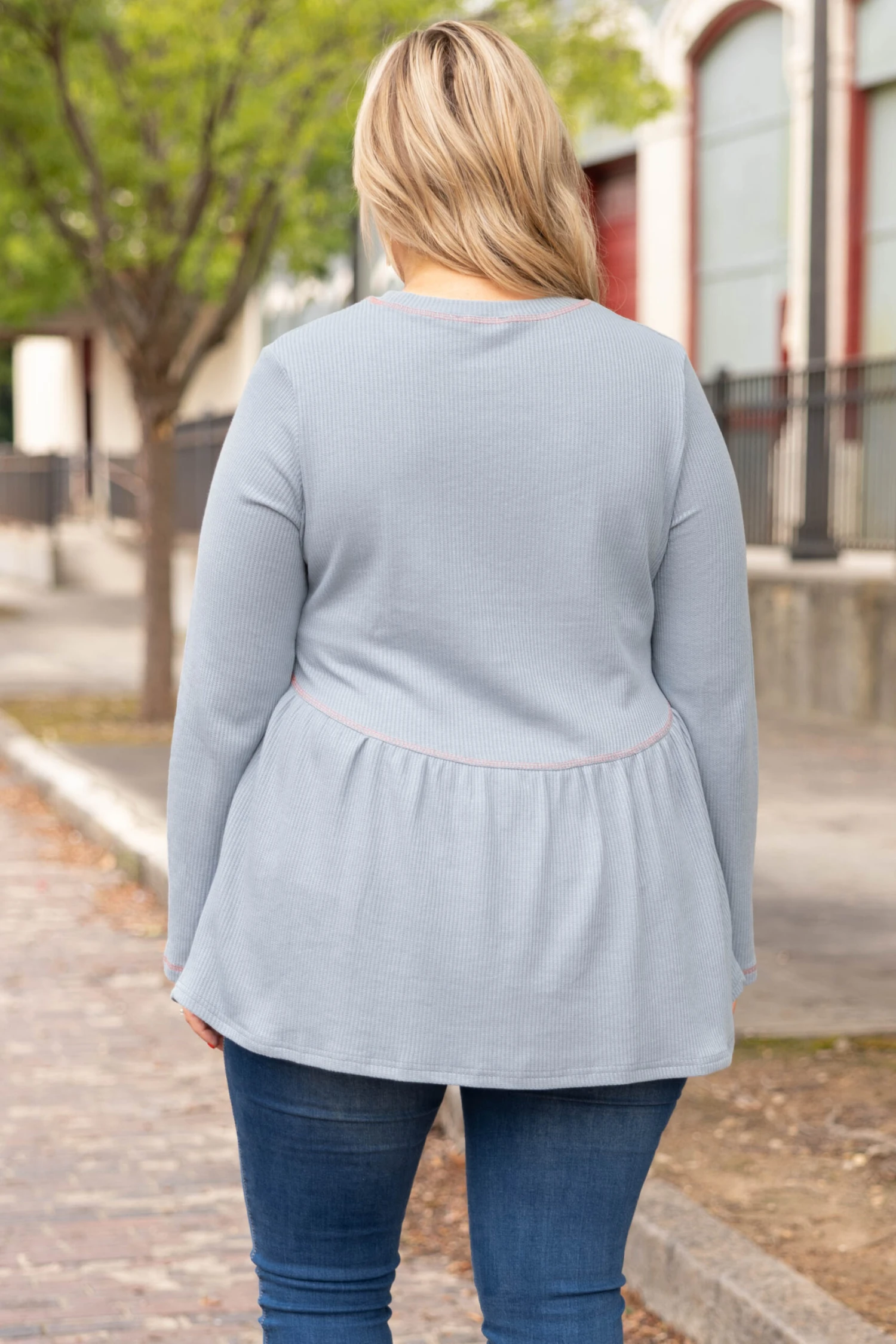 Super Basic Top, Charcoal Gray 7 Super Basic Top, Charcoal Gray - Image 5