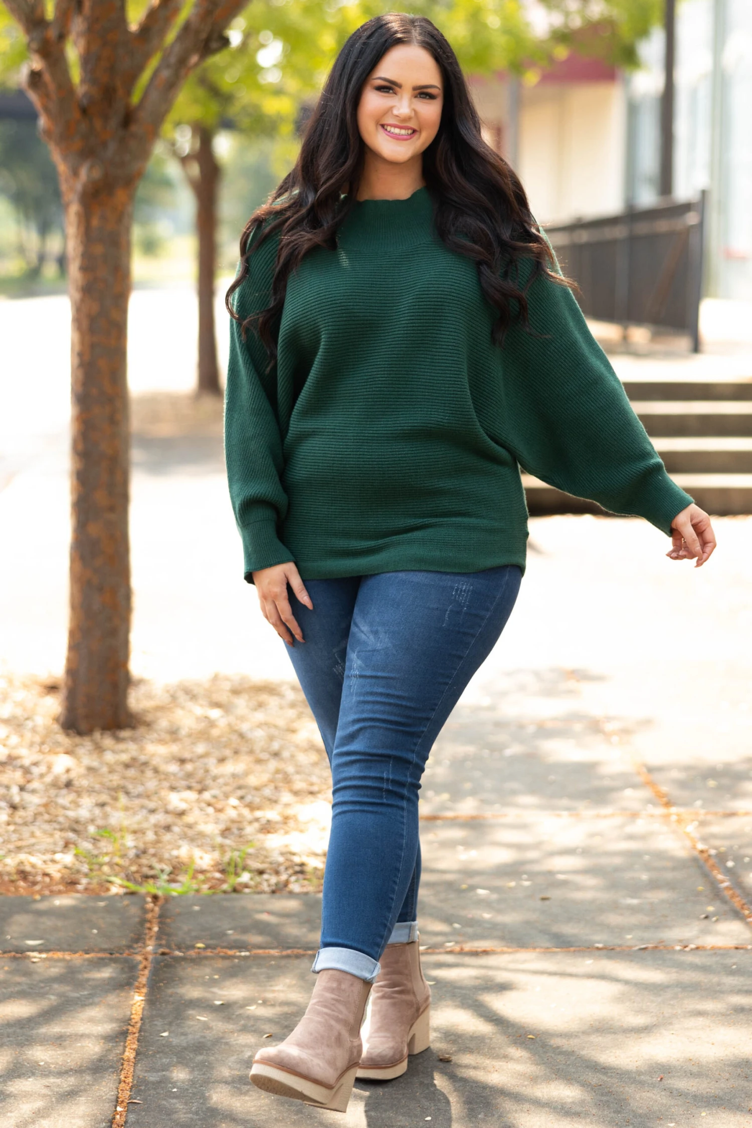 Sweet Advice Sweater, Hunter Green 4 Sweet Advice Sweater, Hunter Green - Image 2