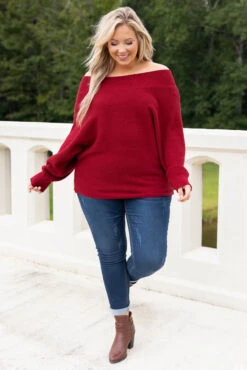 Sweet Advice Sweater, Red -Chic Soul Store SweetAdviceSweater Red 8496