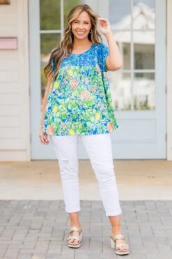 Sweet As Cherries Top, Royal 11 Sweet As Cherries Top, Royal -Chic Soul Store SweetAsCherriesTop Royal 5