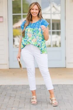 Sweet As Cherries Top, Royal 12 Sweet As Cherries Top, Royal -Chic Soul Store SweetAsCherriesTop Royal 7