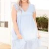 Sweet Baby Dress, Light Blue -Chic Soul Store SweetBabyDress LightBlue 9893