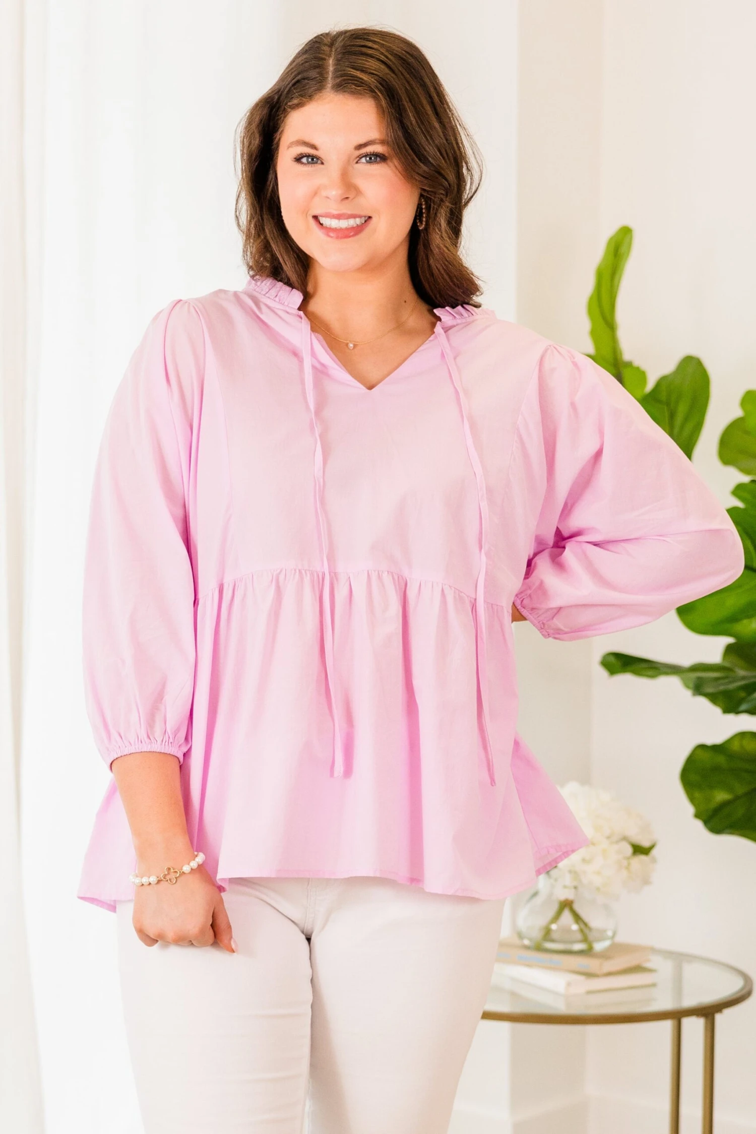 Sweet Conversations Top, Pink 4 Sweet Conversations Top, Pink - Image 2