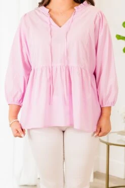 Sweet Conversations Top, Pink 14 Sweet Conversations Top, Pink -Chic Soul Store SweetConversationsTop Pink 5