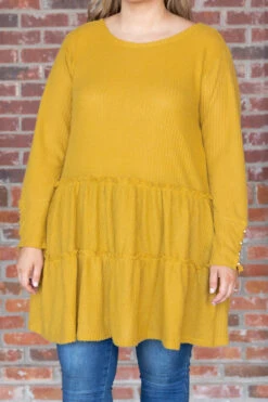 Sweet Embrace Top, Mustard 11 Sweet Embrace Top, Mustard -Chic Soul Store SweetEmbraceTop Mustard 3044