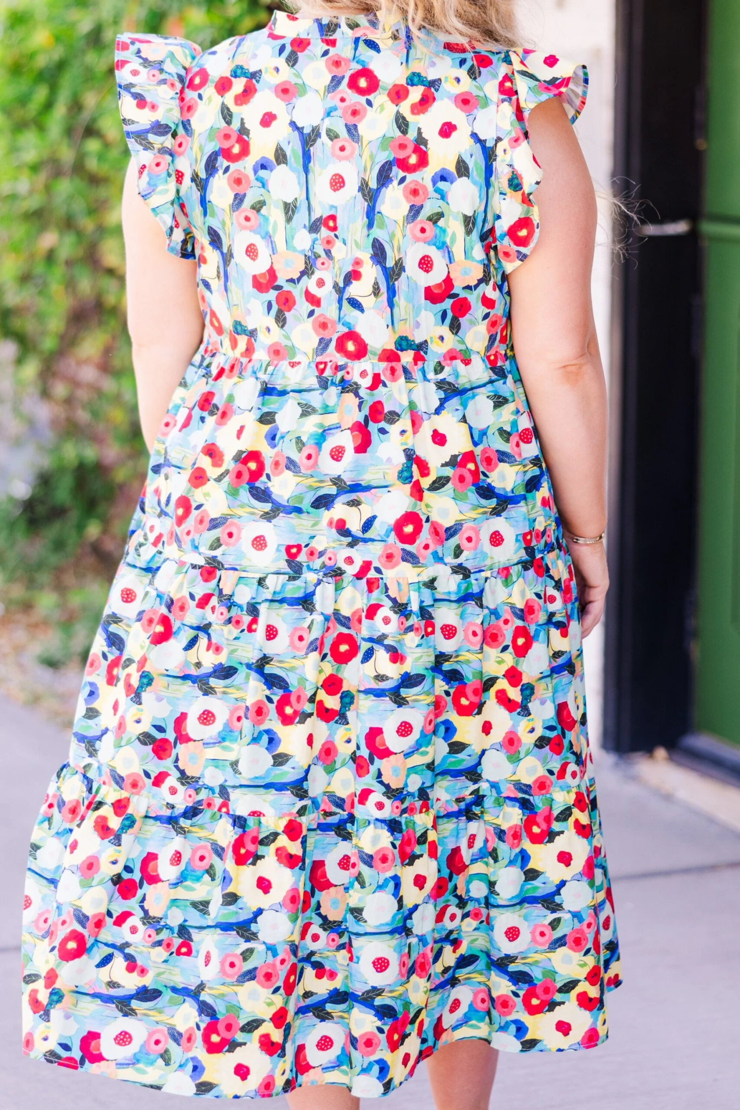 Sweet Nature Dress, Blue Multi 8 Sweet Nature Dress, Blue Multi - Image 6