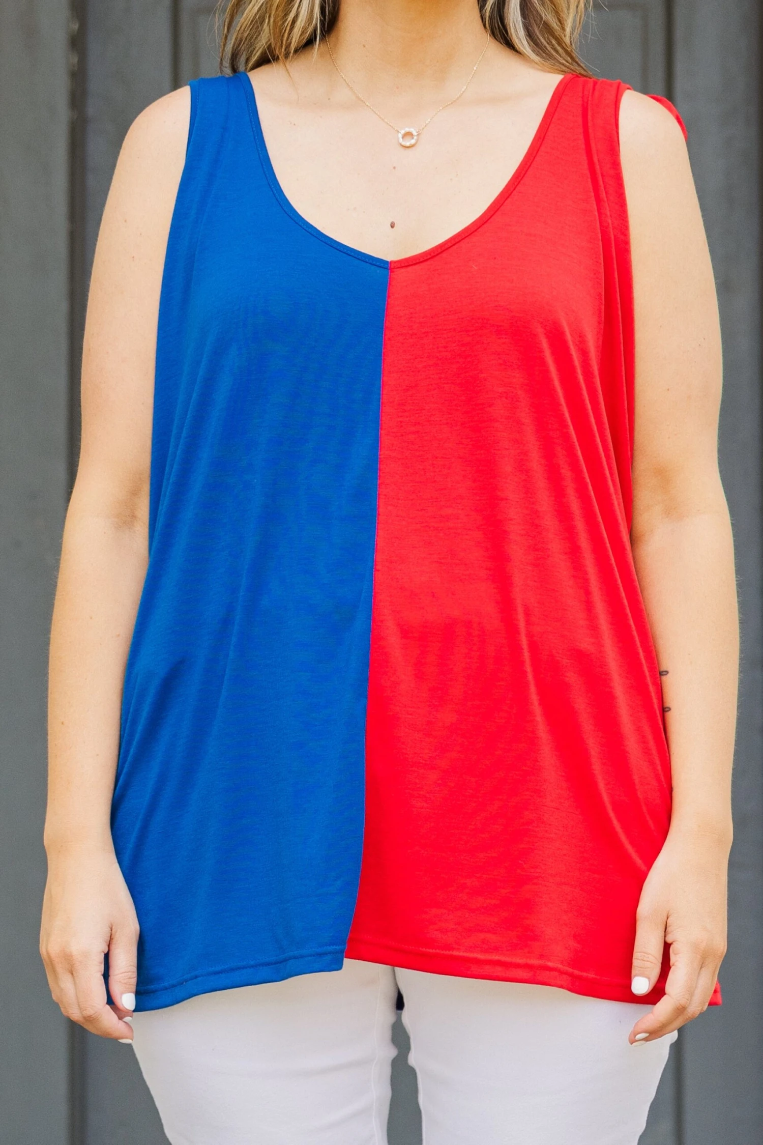 Sweet Little Patriot Top, Blue/Red 7 Sweet Little Patriot Top, Blue/Red - Image 5