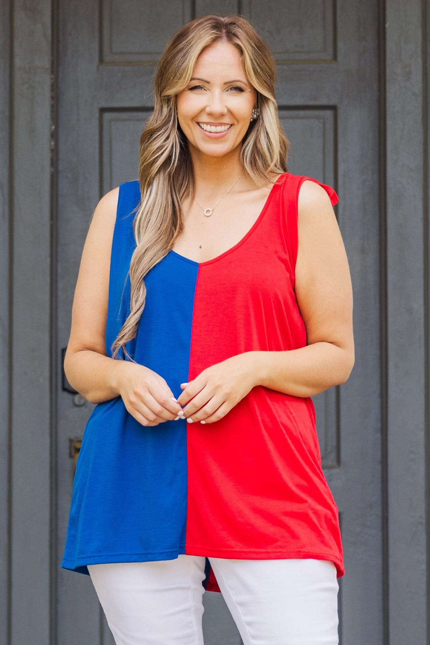 Sweet Little Patriot Top, Blue/Red 4 Sweet Little Patriot Top, Blue/Red - Image 2