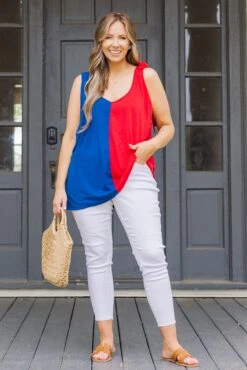 Sweet Little Patriot Top, Blue/Red 10 Sweet Little Patriot Top, Blue/Red -Chic Soul Store SweetPatriotTop Blue Red 4