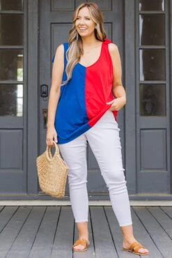 Sweet Little Patriot Top, Blue/Red 11 Sweet Little Patriot Top, Blue/Red -Chic Soul Store SweetPatriotTop Blue Red 1