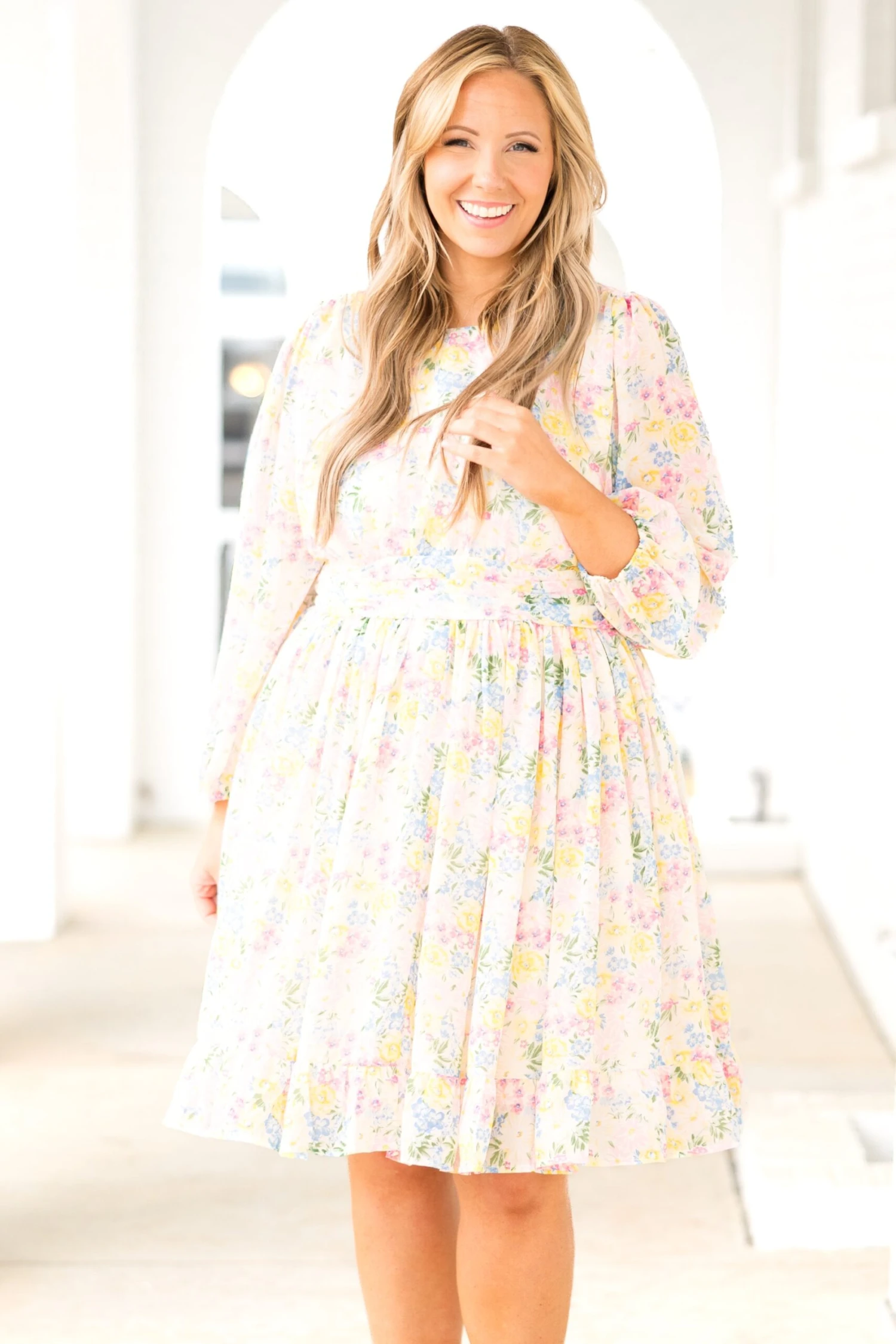 Sweet Sarah Dress, Pink Floral 3 Sweet Sarah Dress, Pink Floral