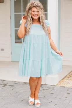 Sweet Talks Dress, Mint -Chic Soul Store SweetTalksDress Mint 5