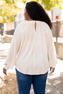Sweet Velvet Top, Cream -Chic Soul Store SweetVelvetTop Cream 9671