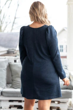 Swing My Way Dress, Navy 21 Swing My Way Dress, Navy -Chic Soul Store SwingMyWayDress Navy 1079