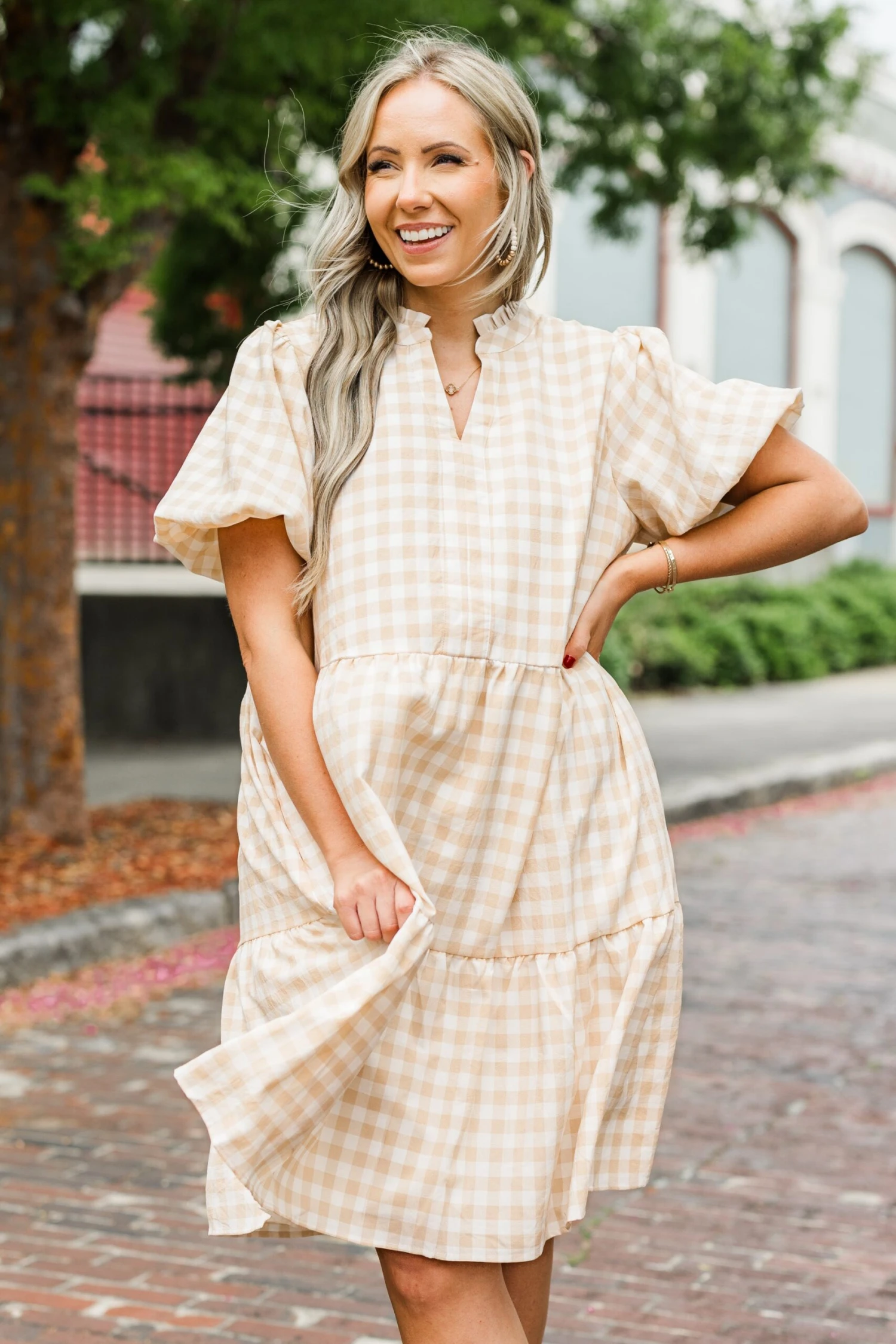 Swing Of Things Dress, Taupe 4 Swing Of Things Dress, Taupe - Image 2