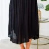 Switching It Up Midi Skirt, Black -Chic Soul Store SwitchingItUpMidiSkirt Black 2