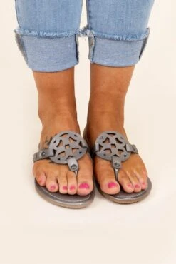 Sync Up Sandals, Pewter 10 Sync Up Sandals, Pewter -Chic Soul Store SyncUpSandals Pewter 3