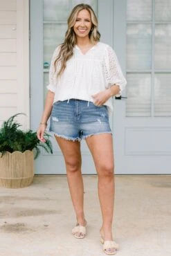 Take Control Shorts, Medium Wash -Chic Soul Store TakeControlShorts MediumWash 4