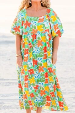 Take Me To Work Dress, Blue -Chic Soul Store TakeMeToWorkDress Blue 2