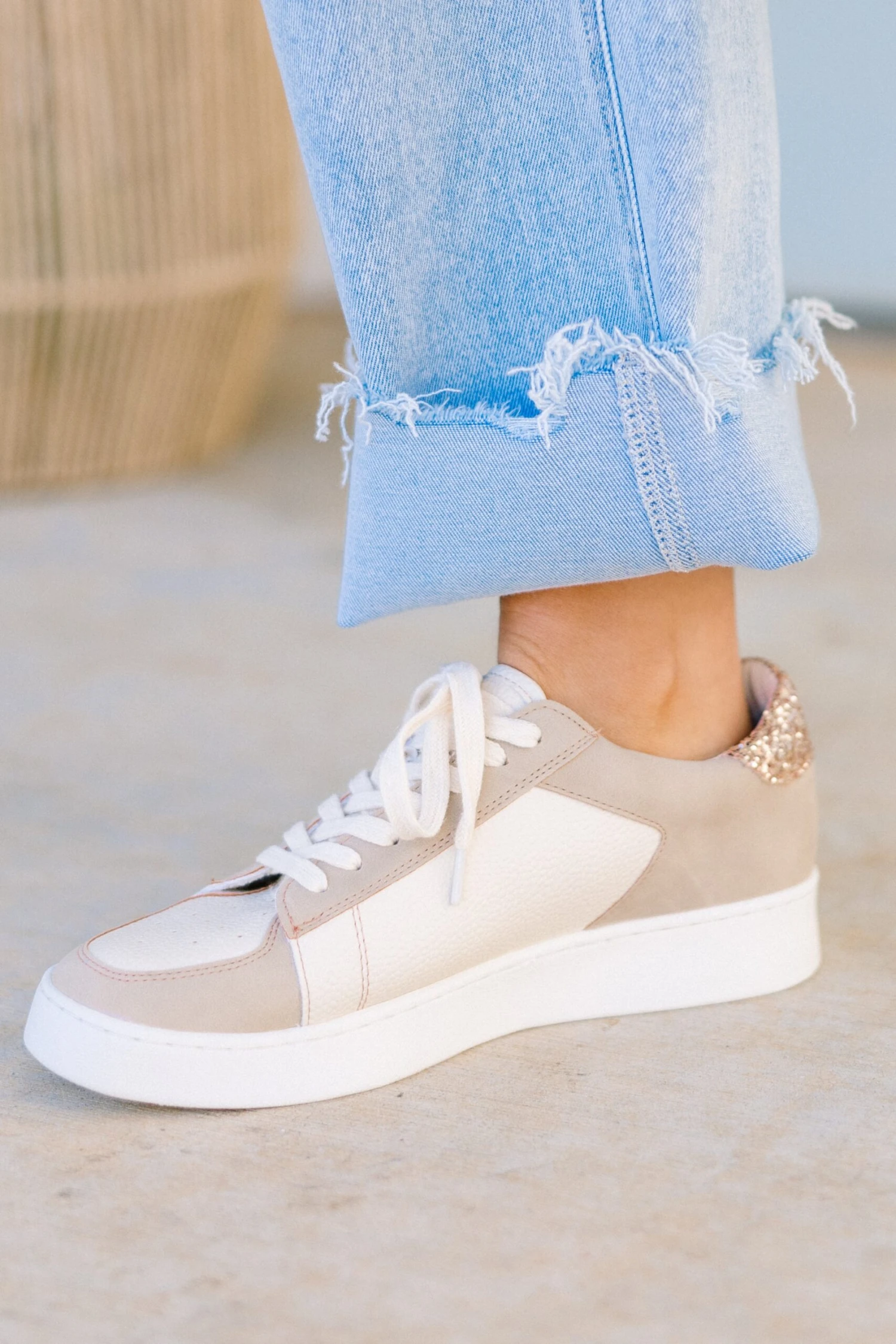 Take The Chance Sneakers, Gold 5 Take The Chance Sneakers, Gold - Image 3