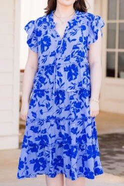 Talk About Beauty Dress, Blue -Chic Soul Store TalkAboutBeautyDress Blue 2 974296ab e06c 4c03 9165 c9875b18683e