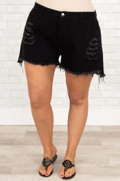 Tangible Love Shorts, Black 10 Tangible Love Shorts, Black -Chic Soul Store TangibleLoveShorts Black 9975