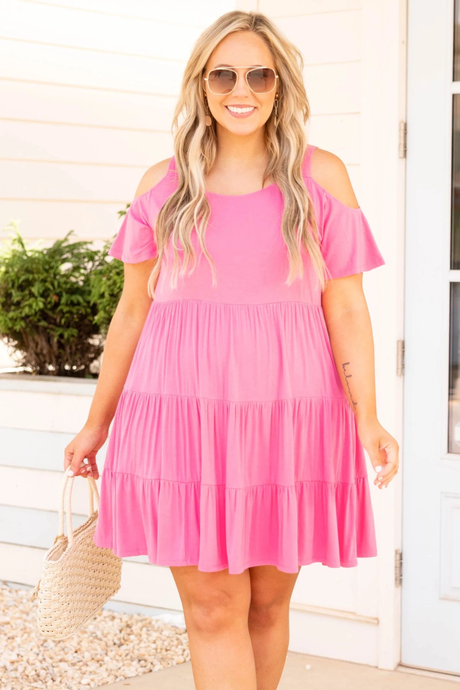 Taste And Style Dress, Hot Pink 3 Taste And Style Dress, Hot Pink