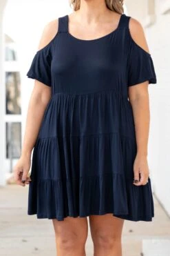 Taste And Style Dress, Navy 11 Taste And Style Dress, Navy -Chic Soul Store TasteAndStyleDress Navy 2282