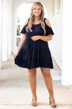Taste And Style Dress, Navy 10 Taste And Style Dress, Navy -Chic Soul Store TasteAndStyleDress Navy 2288