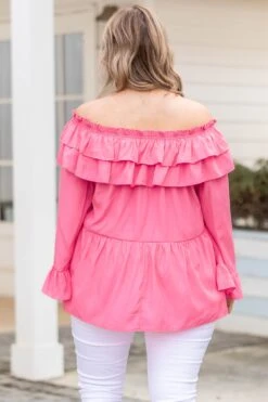 Tell Me Tell Me Top, Fuchsia 12 Tell Me Tell Me Top, Fuchsia -Chic Soul Store TellMeTellMeTop Fuchsia 9245