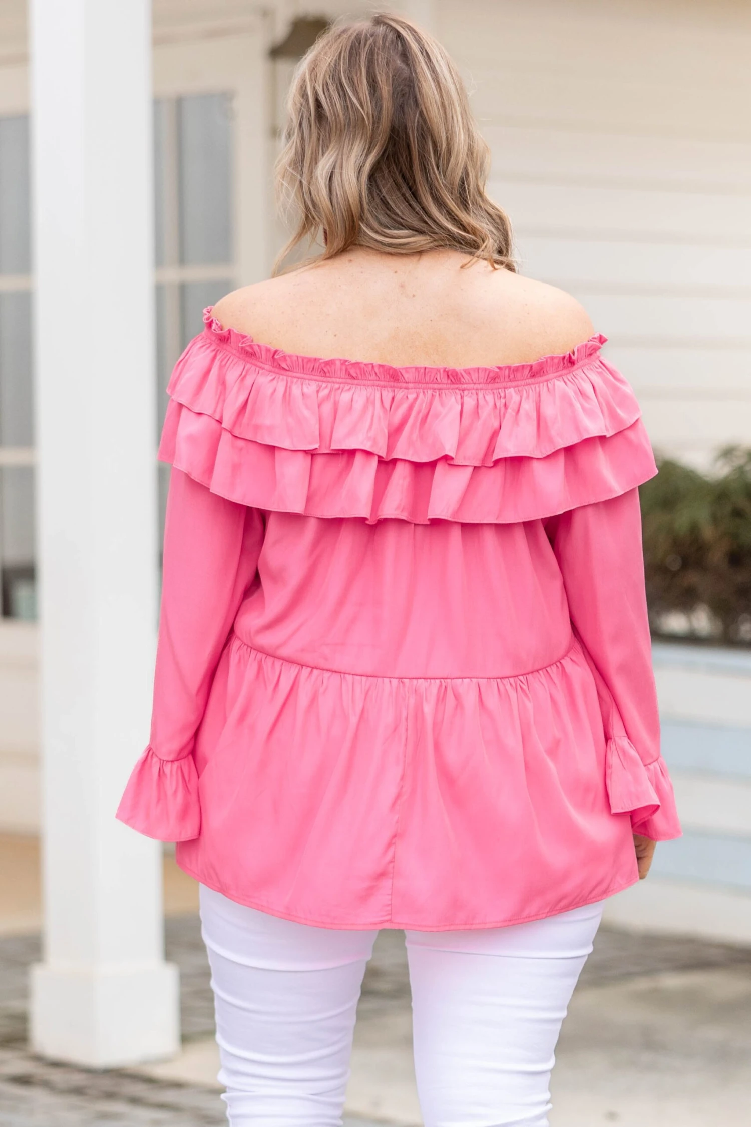 Tell Me Tell Me Top, Fuchsia 7 Tell Me Tell Me Top, Fuchsia - Image 5