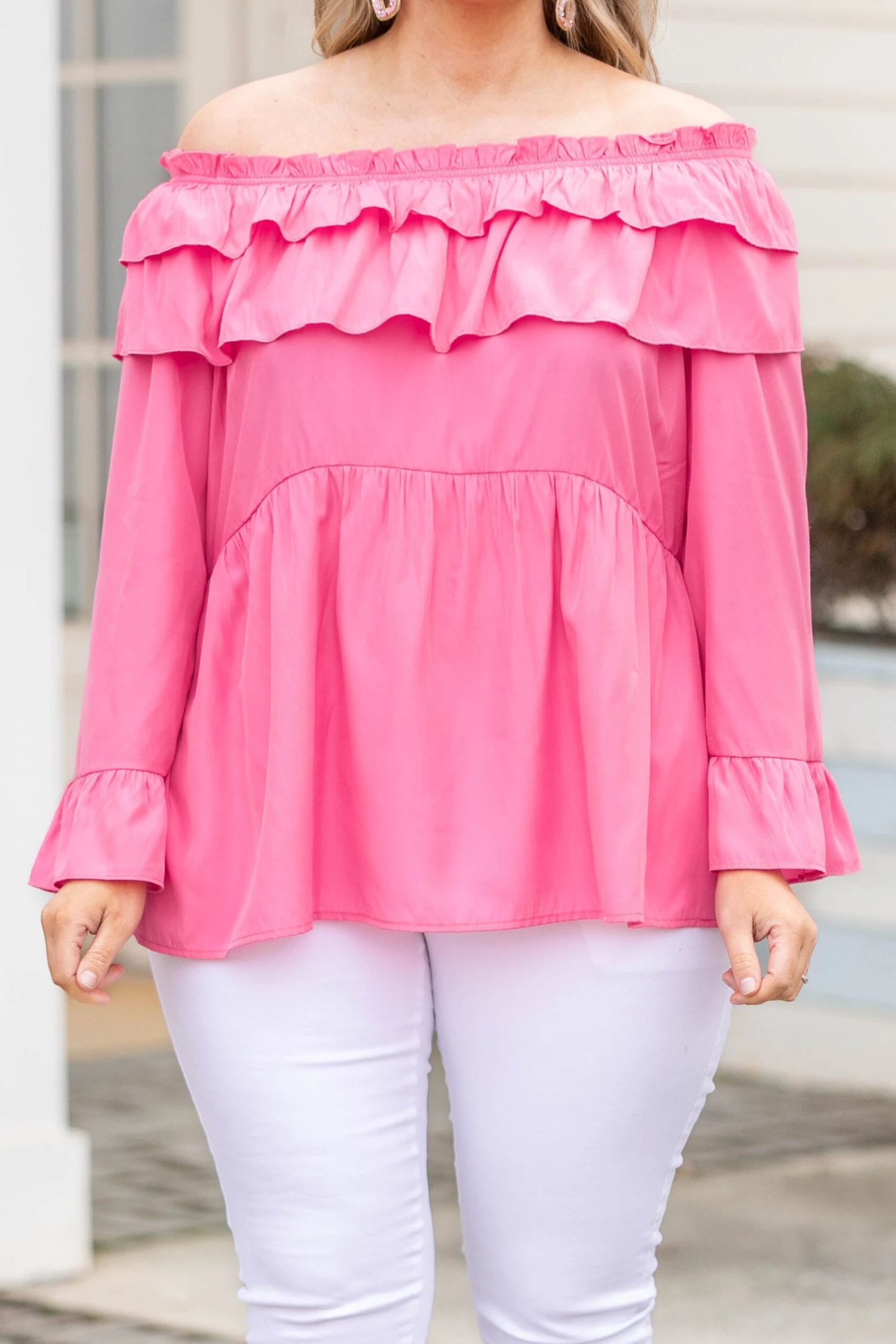 Tell Me Tell Me Top, Fuchsia 6 Tell Me Tell Me Top, Fuchsia - Image 4