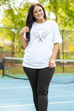 Tennis Club Tee, White