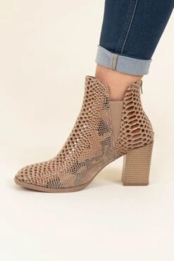 That's So Diva Booties, Taupe 11 That's So Diva Booties, Taupe -Chic Soul Store That sSoDivaBooties Taupe 9687